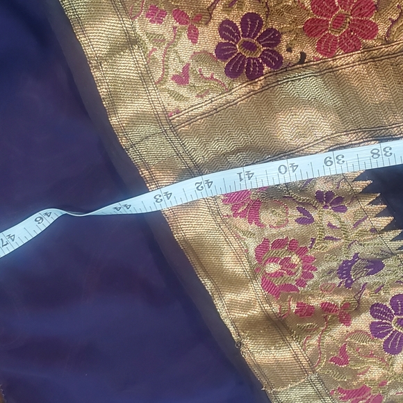 Bandhani Saree / Sari )- Kanchipurum Style-Brand New - Picture 6 of 8